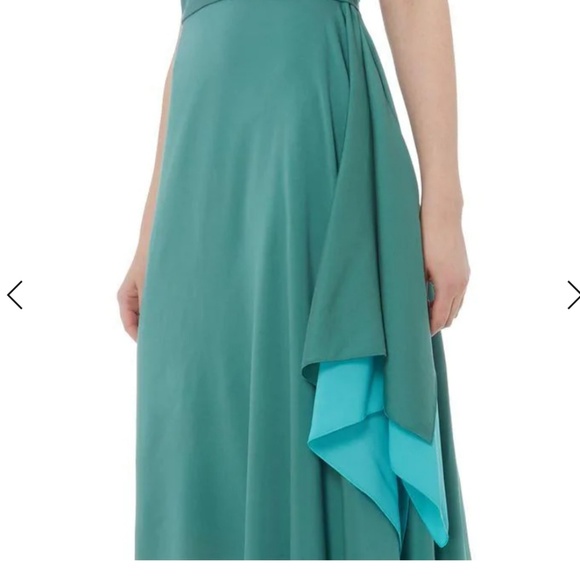 Boss Dewy Layered Handkerchief Hem Dress - Picture 4 of 8